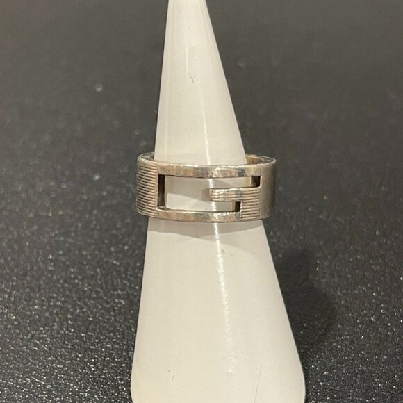 Gucci Sterling Silver Ring Size 6.25 (133677) - Picture 1 of 3